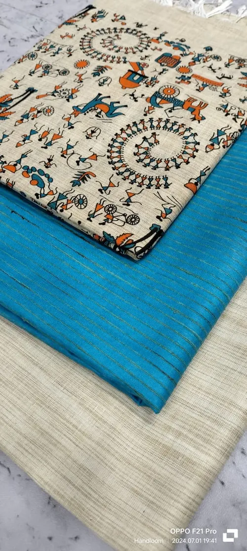Heritage Screen Print on Pure Dupion Silk